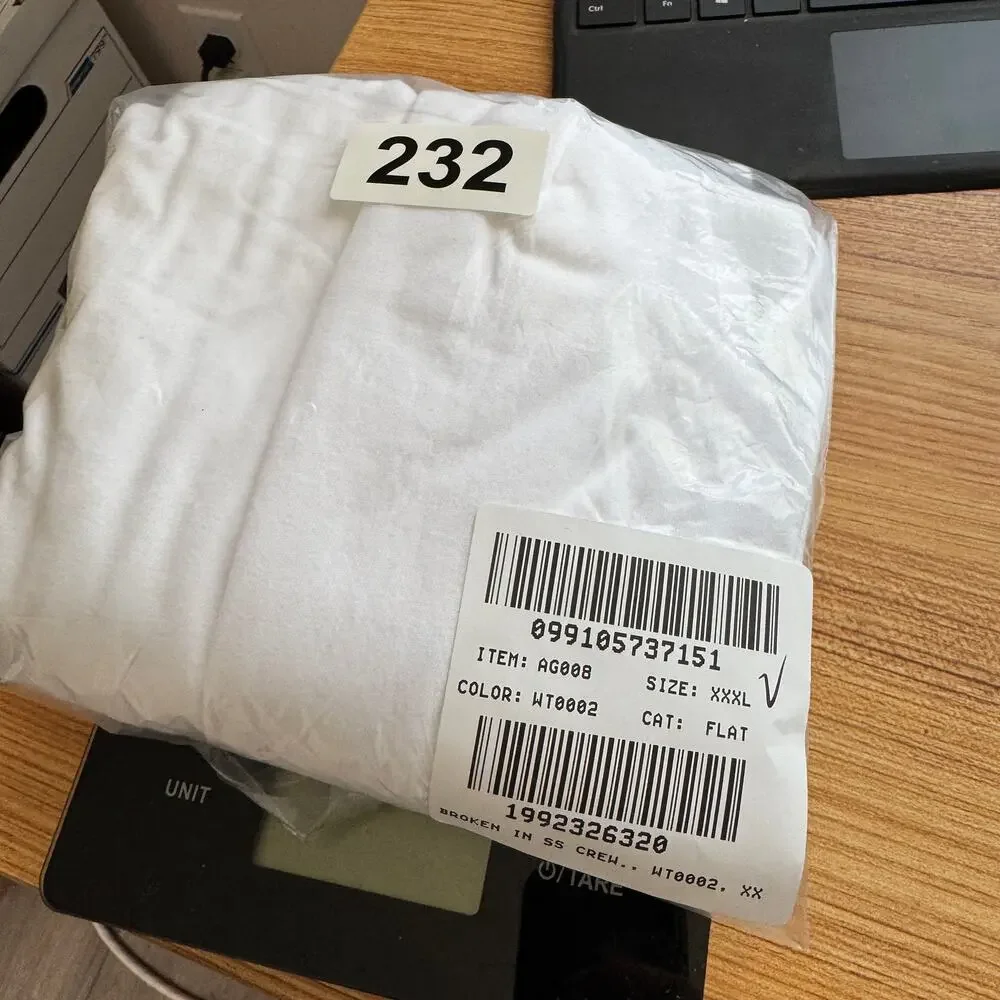 J.Crew Broken In Crew Neck T-Shirt Mens 3XL White Short Sleeve Cotton Pullover